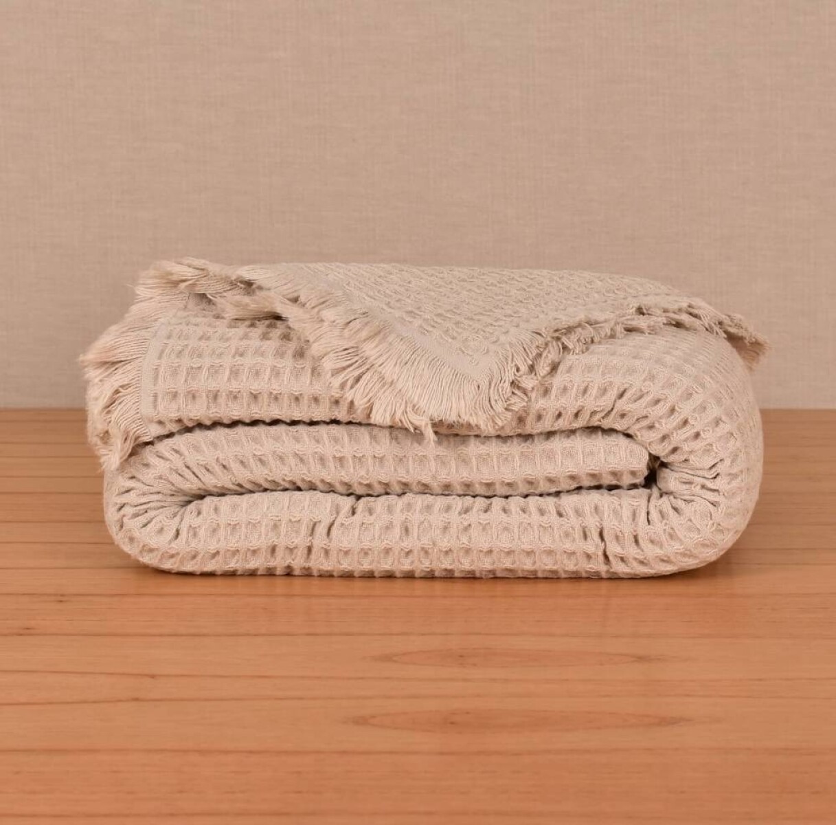 Manta Cloque - Beige 