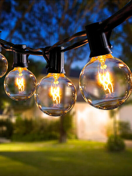GUIA DE LUCES DECORATIVA PLATEADO