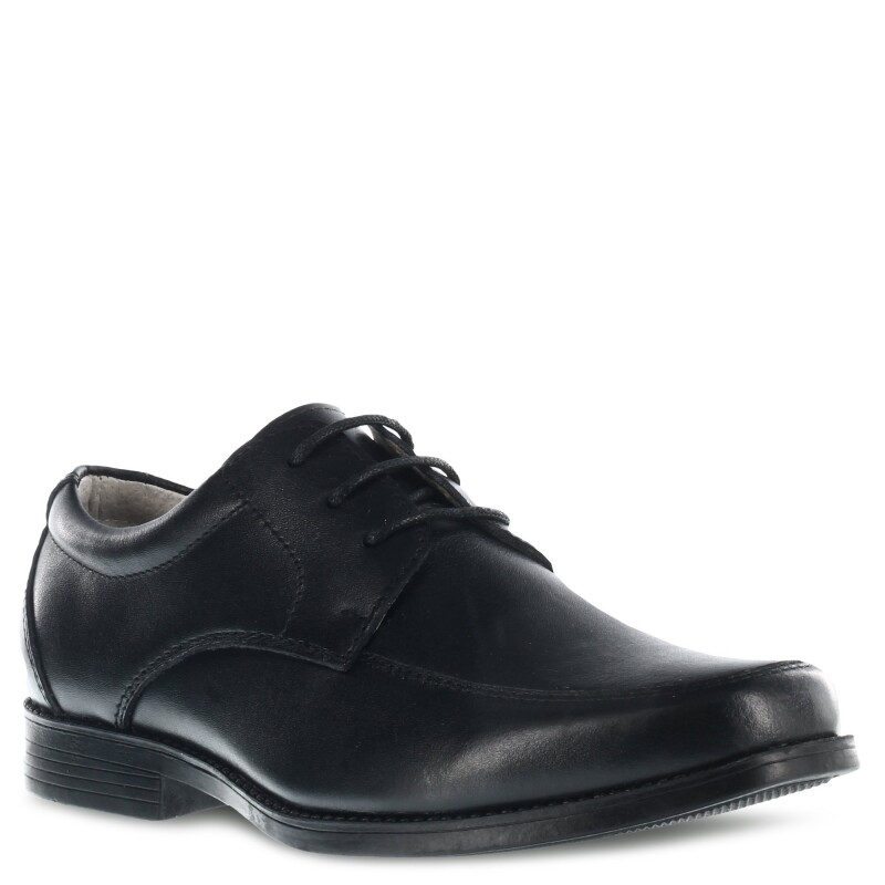 Zapatos de Niño Boomerang LORD de cuero acordonado colegial Negro