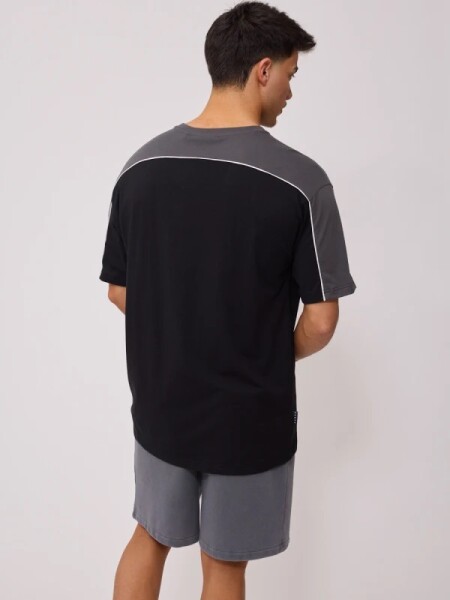 T-SHIRT RUSTY ZOREN NEGRO