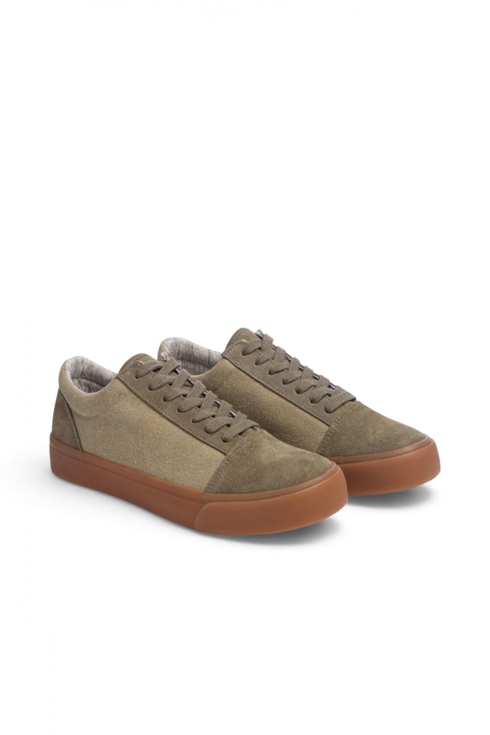 CHAMPION DE LONA Y GAMUZA Beige