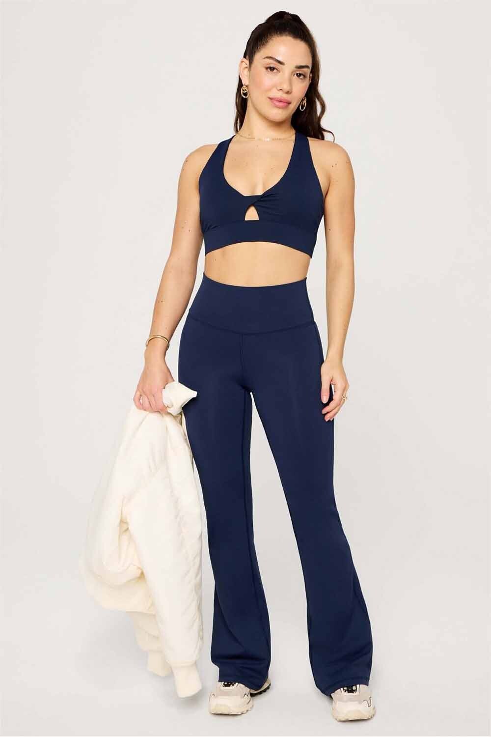 Top Oasis Twist Sports Bra Mujer Deep Navy