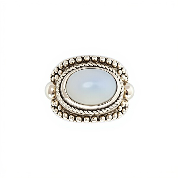 Anillo Oval-Plata 925-Piedra Luna-AN3091 conpiedra