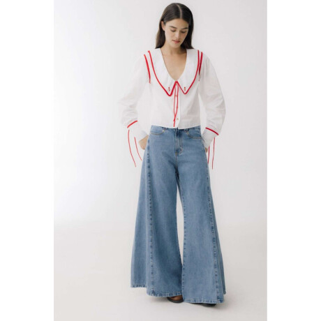 Jean Wide XL Celeste