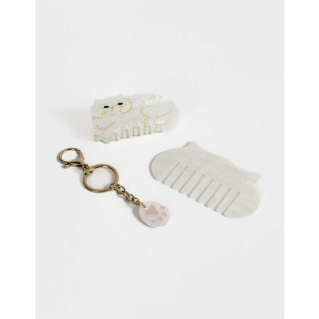 Set De Accesorios Regalables Blanco Crudo