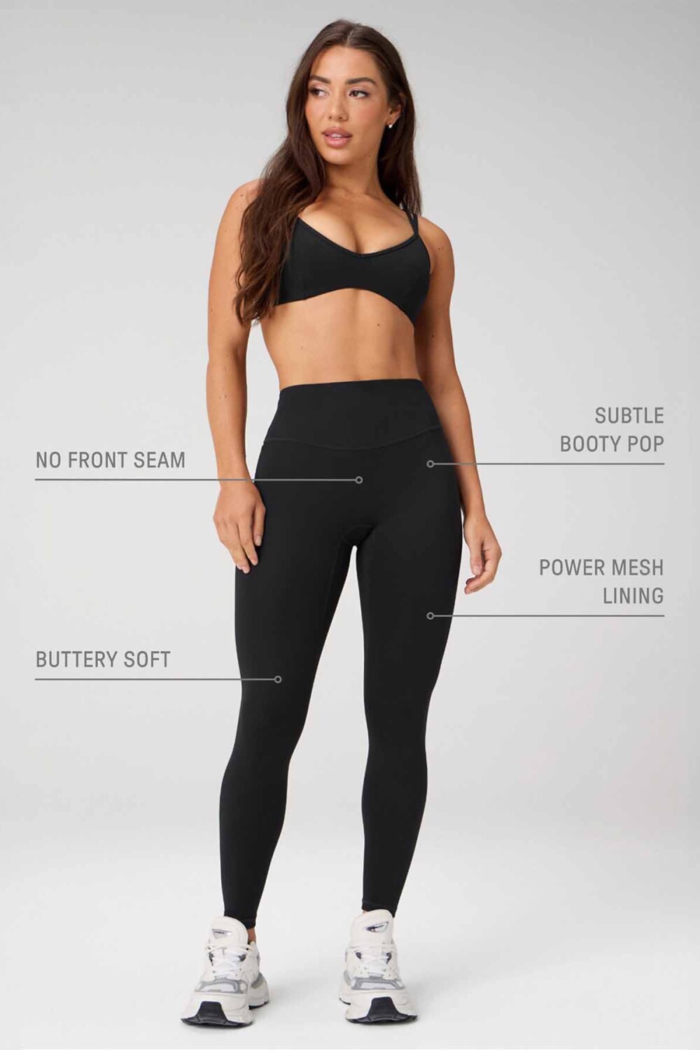 Legging Pureluxe High-Waisted Tlc Mujer Black