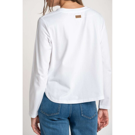 Remera Algodón Elastano Blanco