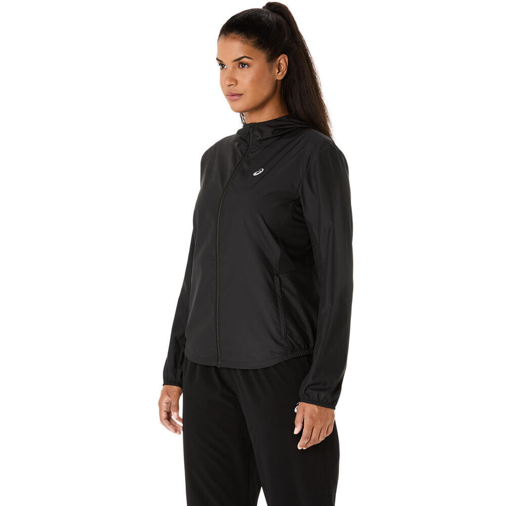Casacas Running Asics Silver Jacket Mujer Performance Black