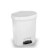 PAPELERAS CON PEDAL MURAT blanco