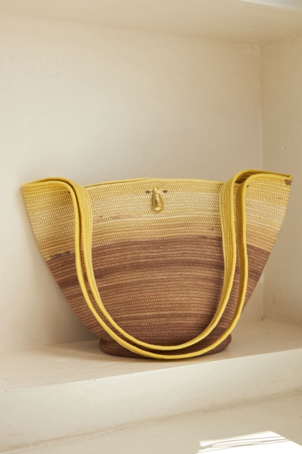 Bolso Arena XL Amarillo y Marrón