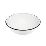 BOWL 500ML D15x6CM AC.VITRIFICADO BLANCO C/BORDE NEGRO CINSA BOWL 500ML D15x6CM AC.VITRIFICADO BLANCO C/BORDE NEGRO CINSA