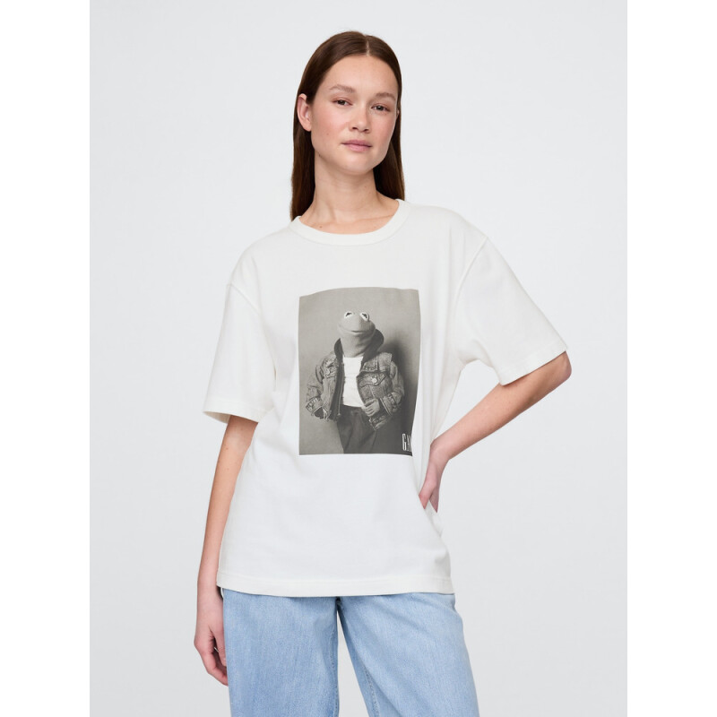 DIS X GAP MUPPETS PHOTO TEE NEW OFF WHITE