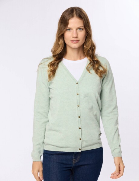 CARDIGAN LISO Verde