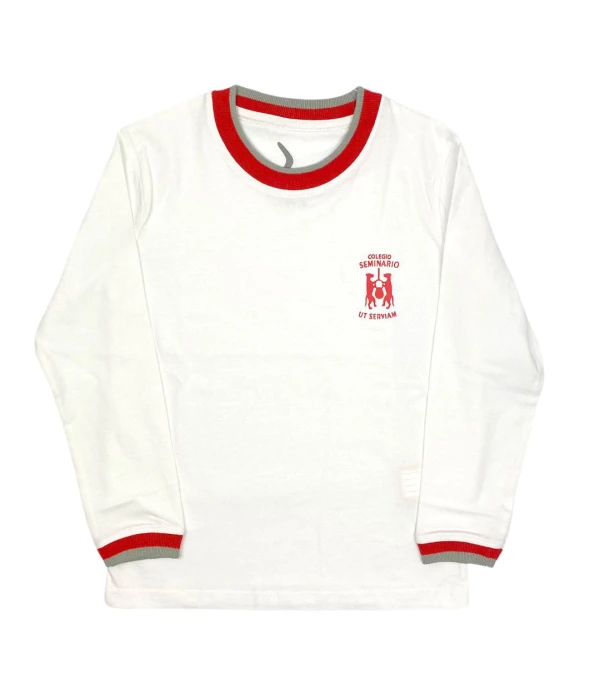 T-shirt manga larga Colegio Seminario Blanco