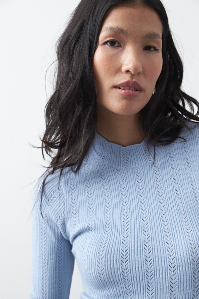 POLERA SELVA Celeste