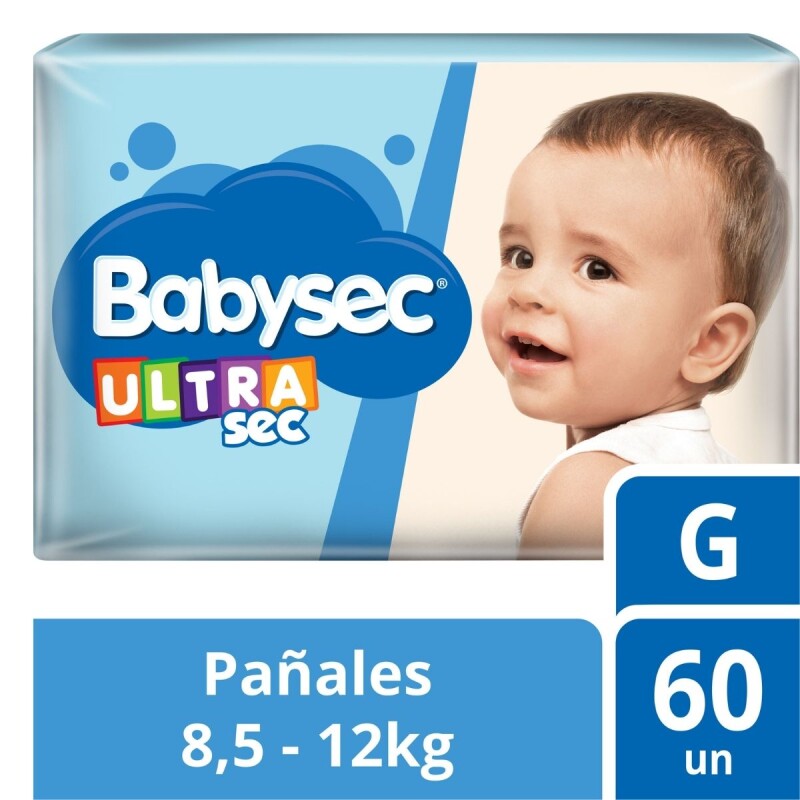 Pañales Babysec Ultrasec G X60 + Toallita Húmeda de Regalo X50 Pañales Babysec Ultrasec G X60 + Toallita Húmeda de Regalo X50