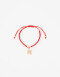Pulseras Flexibles Lucky charm Pulsera Flexible Dije Trébol - Rojo Cereza