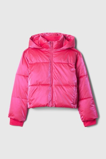 Campera Warmest Shine Niña Hot Pink