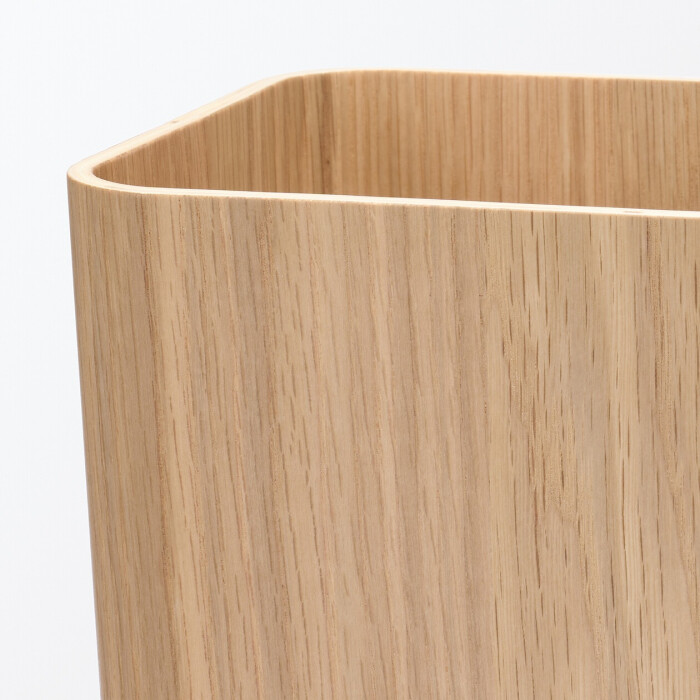 Papelera Oslo de madera con soporte de metal Papelera Oslo de madera con soporte de metal