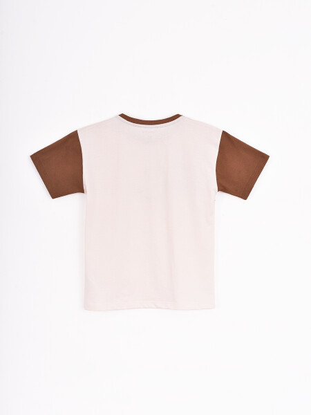 REMERA BLOCK OVERSIZED CRUDO