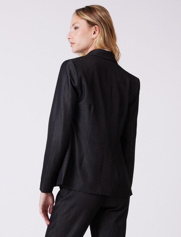 Blazer Denim Stretch NEGRO
