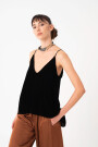 TOP VELVET Negro