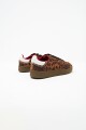 Zapatilla estampa leopardo tostado