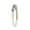 Anillo Alternancia de oro blanco 18k con zafiros y brillantes Anillo Alternancia de oro blanco 18k con zafiros y brillantes