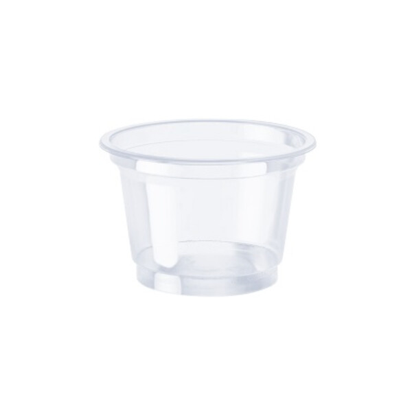 POTE PP 100 ML TRANSPARENTE SIN TAPA TRANSPARENTE