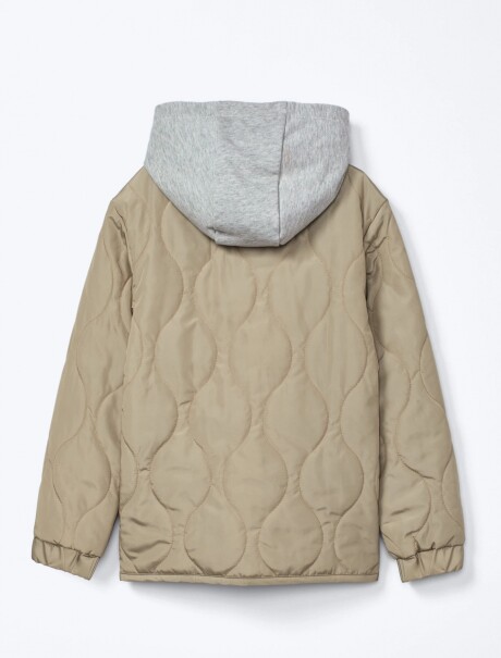 CAMPERA INFANTIL CON TEXTURA BEIGE