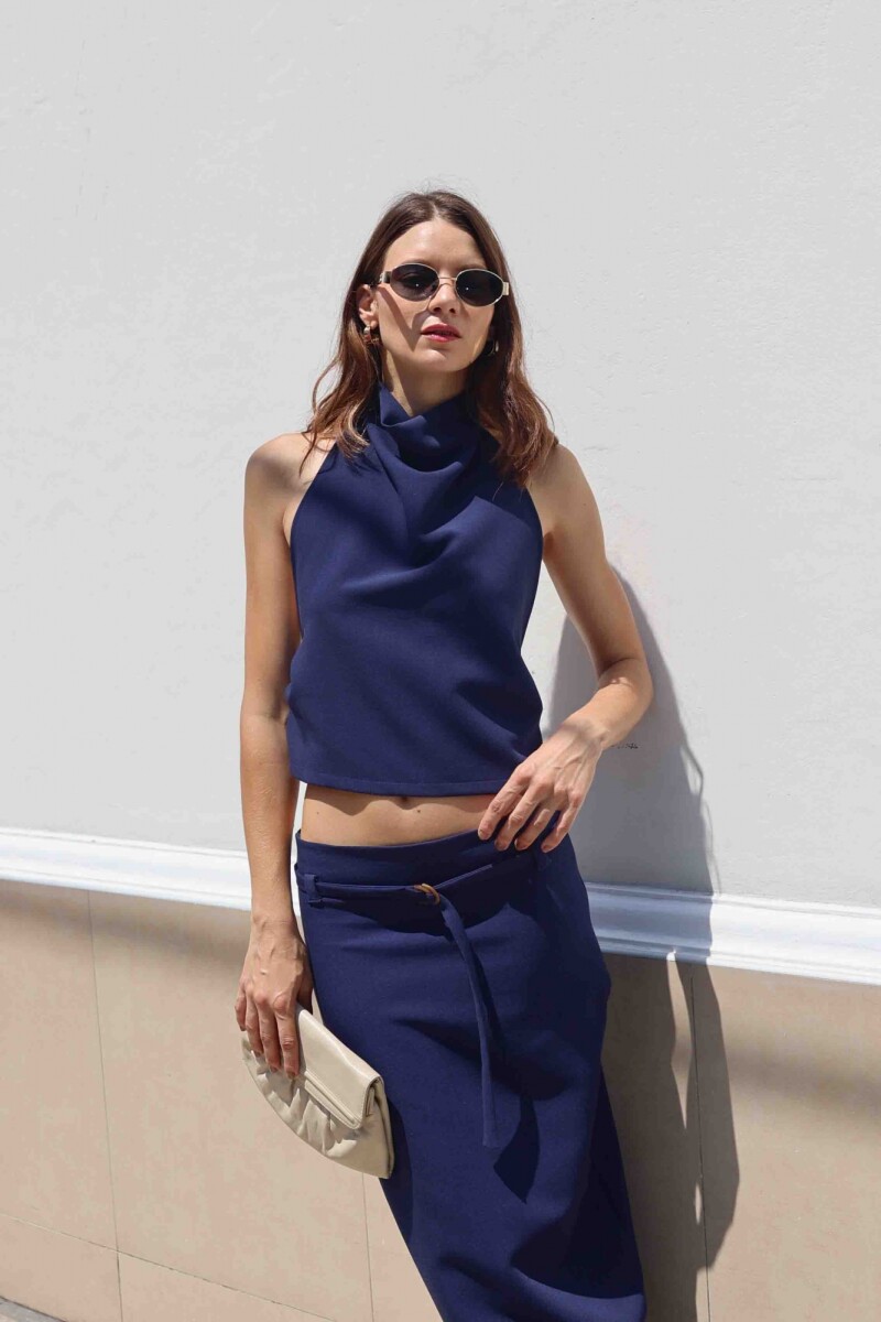 TOP GRECIA - AZUL 