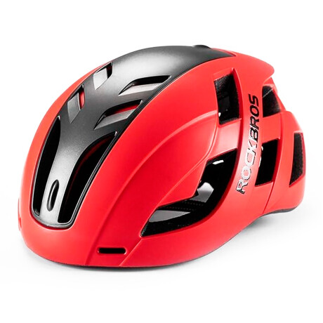 Rockbros - Casco para Bicicleta TS43 - Ultraligero. Reflectante. Aerodinámico. 3 Modos. Luz Trasera. 001