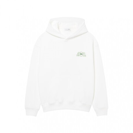 CANGURO LACOSTE MULTI PRINT FLEECE White