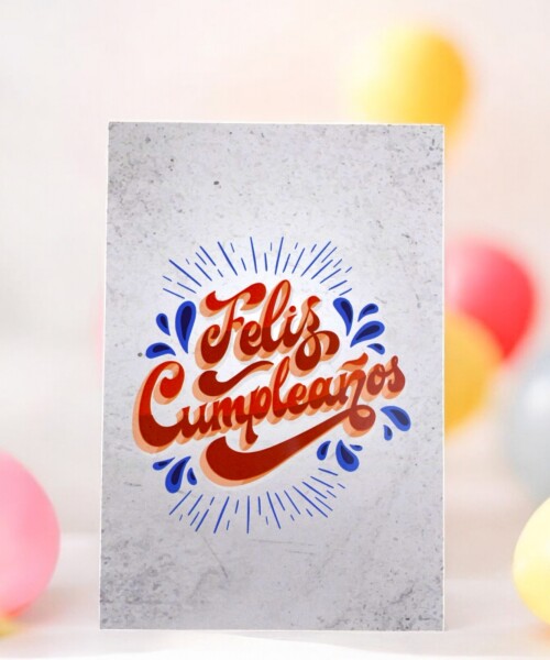 Tarjeta cumpleaños 10x15 DISEÑO 9