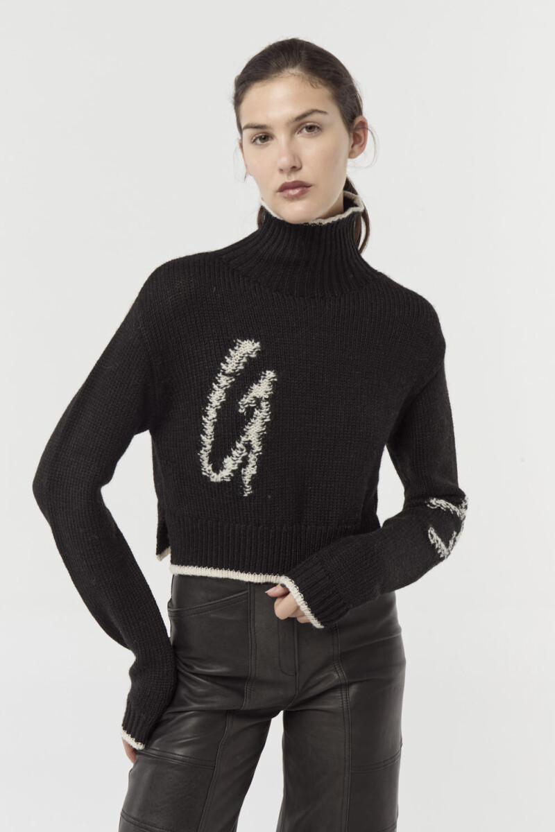 SWEATER TEX Negro