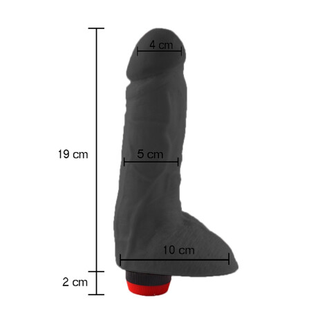 Vibrador Realístico Steve Negro