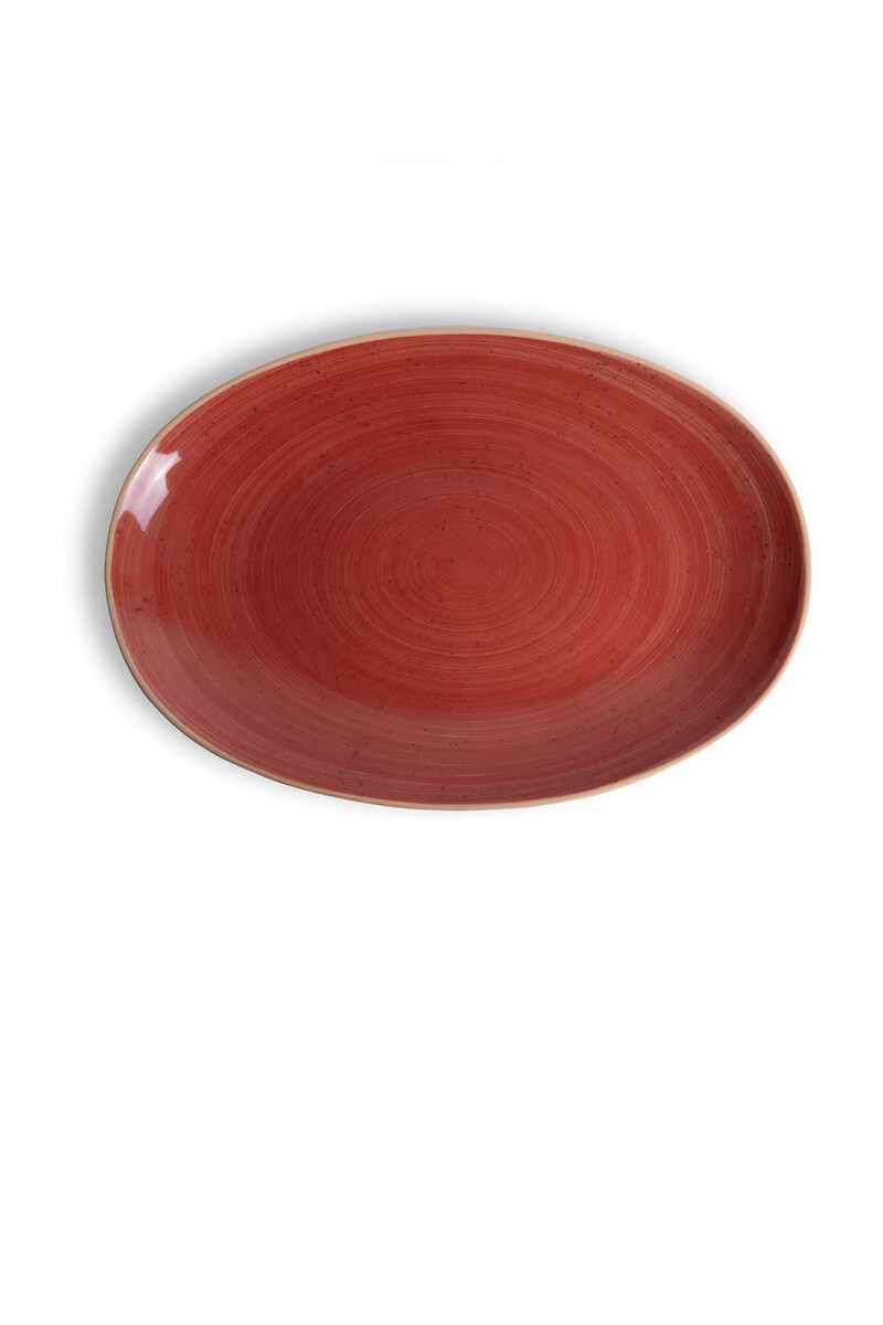 Plato Oval 26cm Twister Red Ariane | Por Unidad 