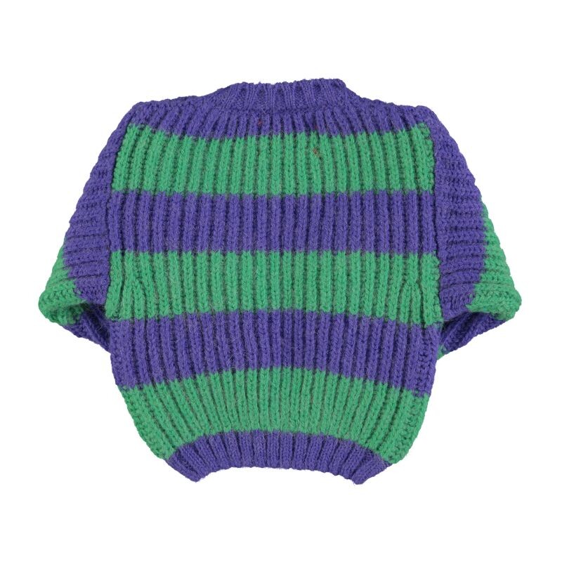 Buzo de Punto Verde y violeta 3 años PiuPiuchick Buzo De Punto Verde Y Violeta 3 Años Piupiuchick