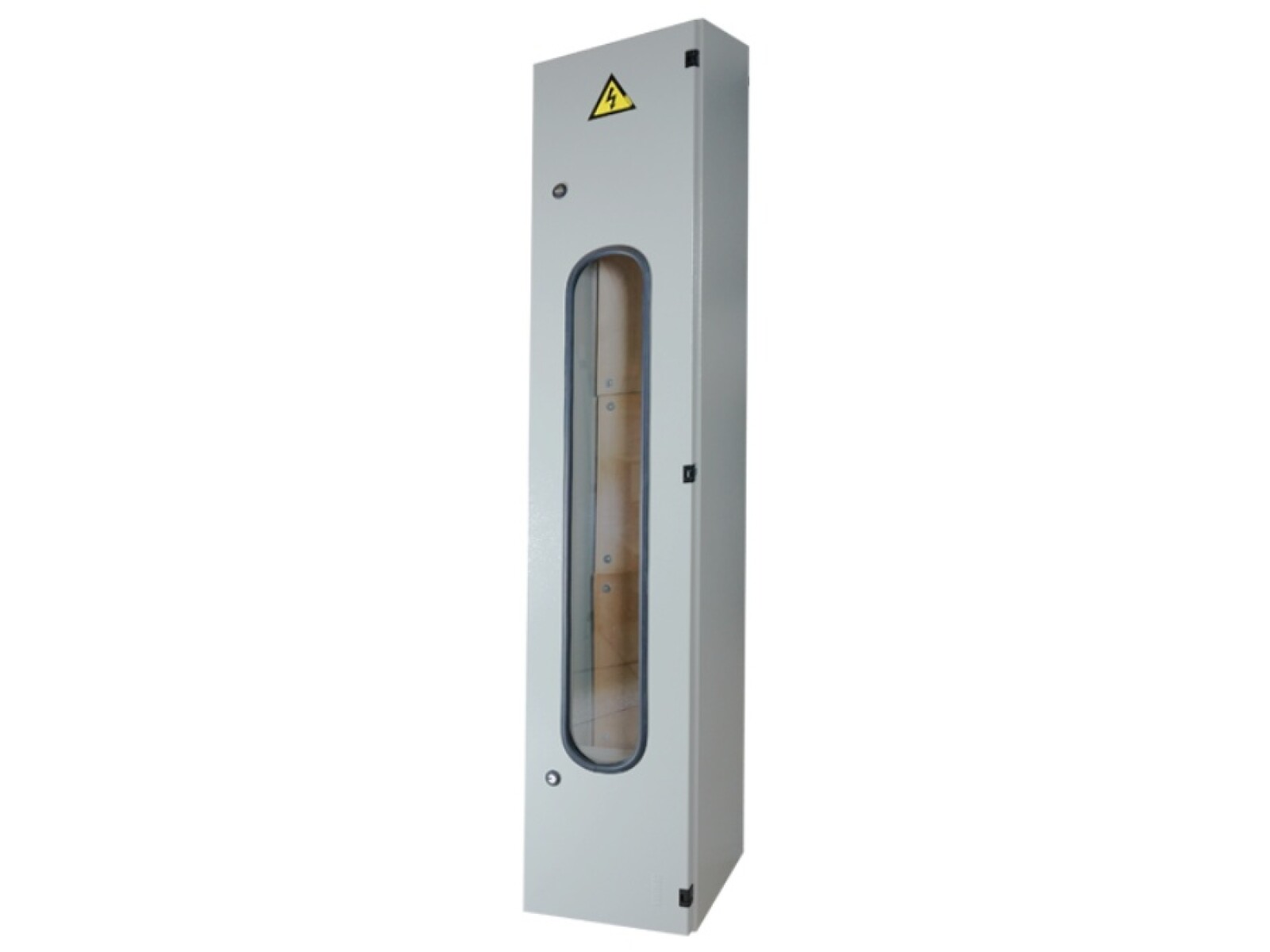 GABINETE METAL P/ 3 MEDIDORES TRIFASICO CORTE 100A RST+N+T 