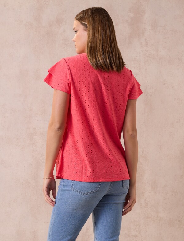 Blusa Pointelle CORAL