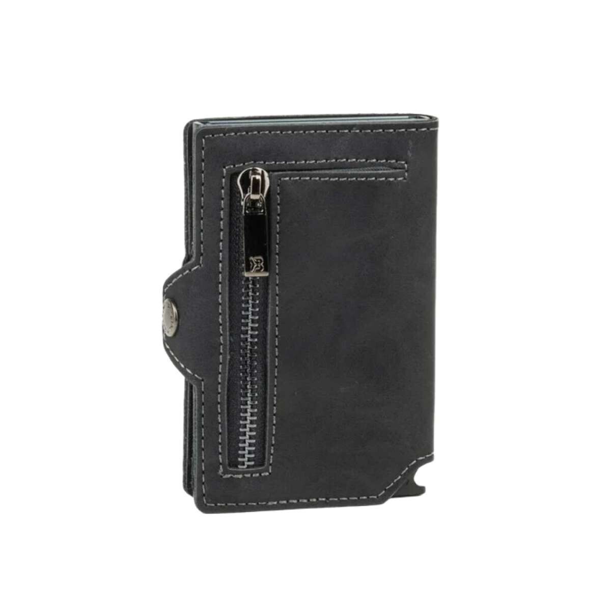 Billetera Baleine Kansas Zipper - Gris 