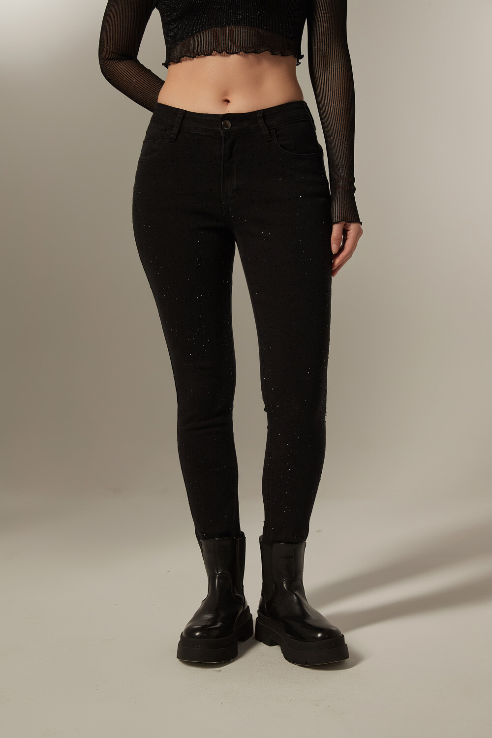 Pantalon Cindi Gris Oscuro