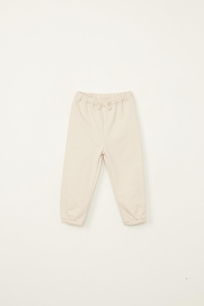 Pantalón deportivo jogger Beige
