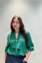 Blusa Lorena manga larga Verde