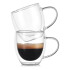 4 Tazas De Vidrio Doble Pared Aislamiento C/ Asa Té Café 4 Tazas De Vidrio Doble Pared Aislamiento C/ Asa Té Café