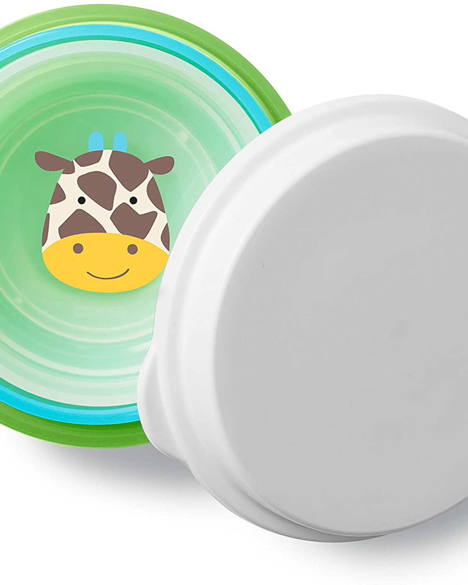 Set 3 bowls apilables con antideslizante diseño jirafa Sin color