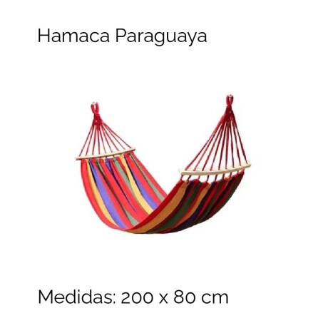 Hamaca Paraguaya 200x 80cm Unica