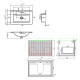 Mueble Baño En Mdf Laqueado 61X39.5X38Cm Beige Mate C/Bacha Loza GAMAS DE BEIGE