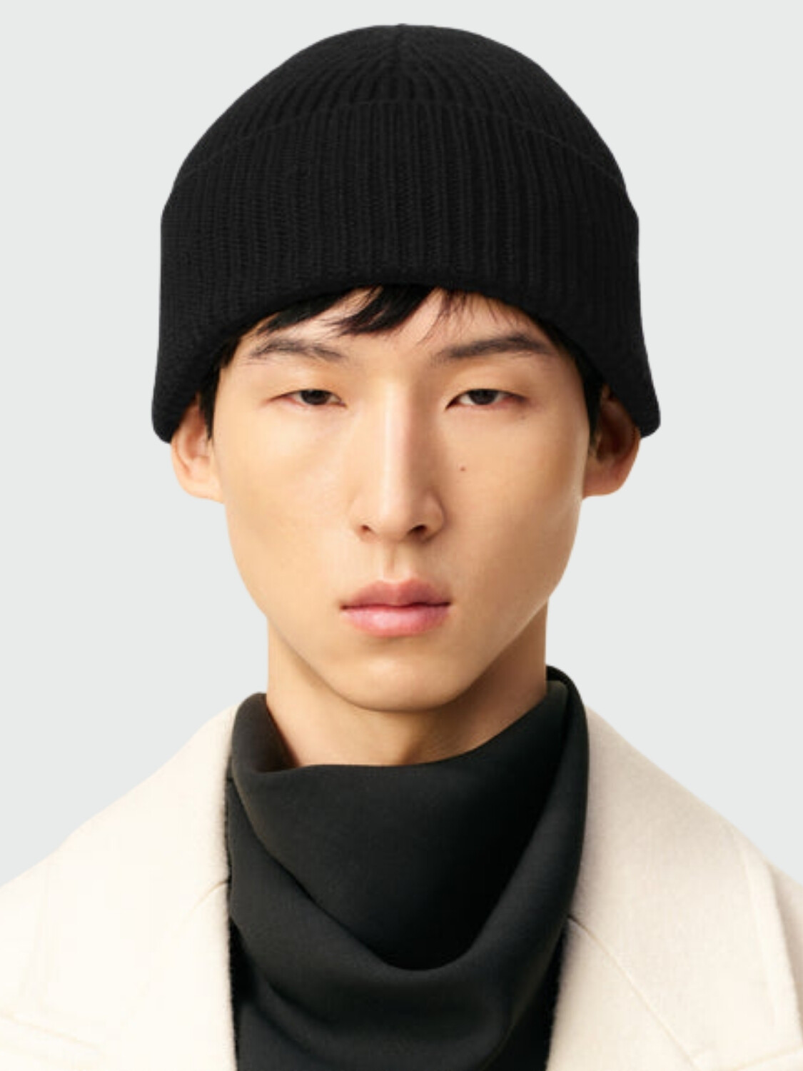 AMI PARIS - GORRO DE LANA CON AMI DE COEUR CONTRASTANTE Alta Automática