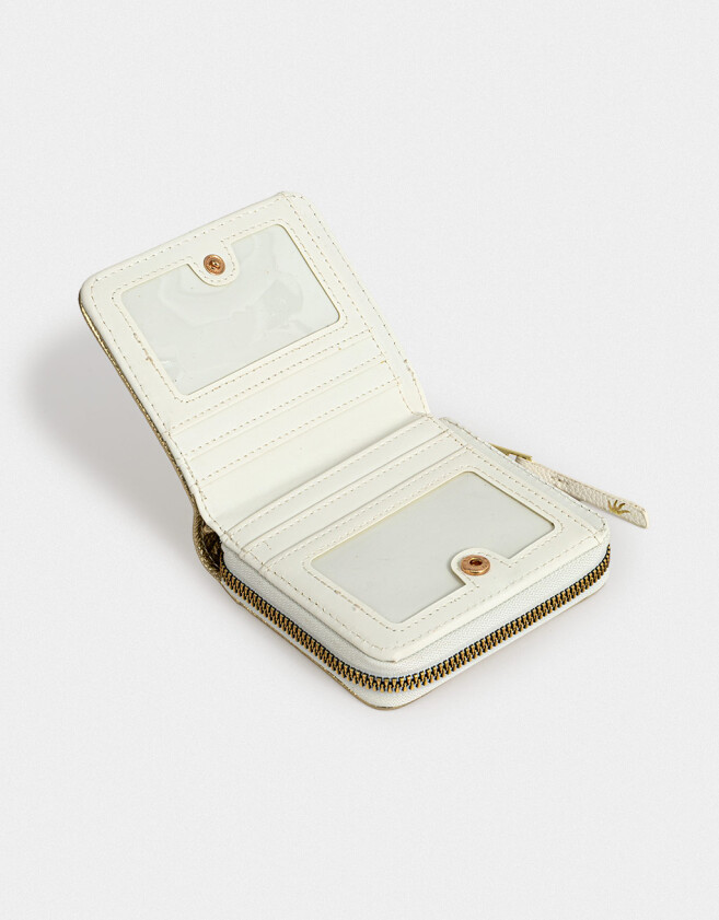 Billetera Billetera Estampada - Blanco Crudo